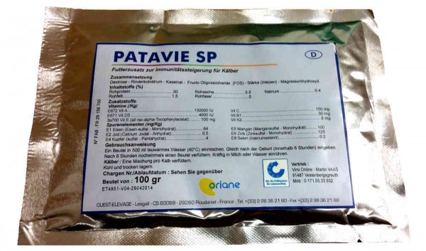 Patavie SP 100g Kolostrum mit lebenswichtige Schutzstoffe zum einrühren in die Milch oder in Wasser